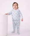 Chaleco reversible de algodón con estampado de corazones para bebé