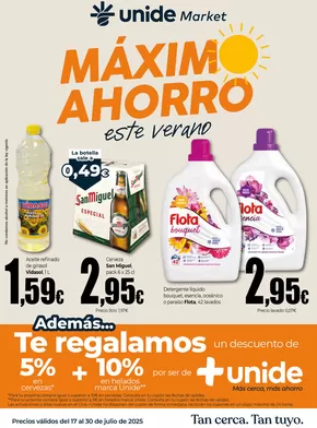 Catálogo Unide Market en Molledo | Máximo Ahorro UNIDE Market Canarias | 2025-07-17T00:00:00.000Z - 2025-07-30T00:00:00.000Z
