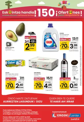 Catálogo Eroski en Vitoria | ESKAINTZA handia! EROSKI CENTER | 2025-07-17T00:00:00.000Z - 2025-07-30T00:00:00.000Z