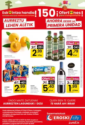 Catálogo Eroski en Leioa | ¡OFERTONES para conquistarte! EROSKI CITY | 2025-07-17T00:00:00.000Z - 2025-07-29T00:00:00.000Z