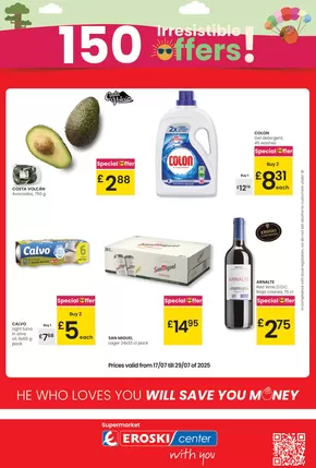Catálogo Eroski en Cervera del Río Alhama | 150 Irresistible offers! | 2025-07-17T00:00:00.000Z - 2025-07-29T00:00:00.000Z