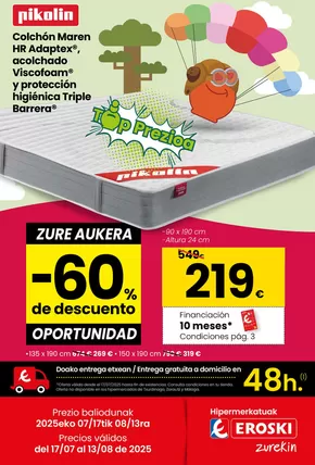 Catálogo Eroski en Vitoria | Top Prezioa | 2025-07-17T00:00:00.000Z - 2025-08-13T00:00:00.000Z