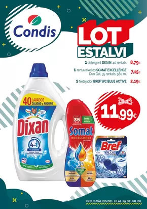 Preus vàlids del 16 al 29 de juliol