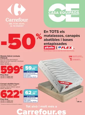 Catálogo Carrefour en Barcelona | EQUIPA TU VIVIENDA (Colchones) | 2025-07-17T00:00:00.000Z - 2025-08-18T00:00:00.000Z