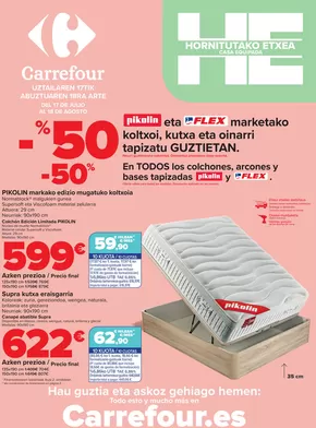 Catálogo Carrefour en Getxo | EQUIPA TU VIVIENDA (Colchones) | 2025-07-17T00:00:00.000Z - 2025-08-18T00:00:00.000Z