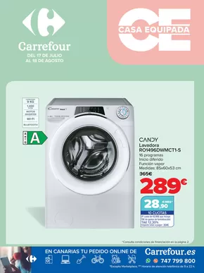Catálogo Carrefour | EQUIPA TU VIVIENDA (Electro) | 2025-07-17T00:00:00.000Z - 2025-08-18T00:00:00.000Z