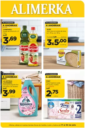 Catálogo Alimerka en Ribadeo | Quincenal del - Castilla y León y Galicia | 2025-07-17T00:00:00.000Z - 2025-07-30T00:00:00.000Z