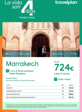 Catálogo Travelplan | Travelplan Marrakech | 2025-07-18T00:00:00.000Z - 2025-11-28T00:00:00.000Z