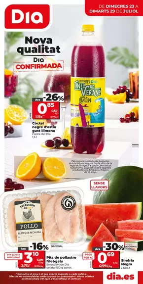 Nova Qualitat Dia del 23/07 al 29/07