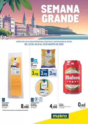 Catálogo Makro en Llanera | Semana Grande Oviedo | 2025-07-22T00:00:00.000Z - 2025-08-15T00:00:00.000Z