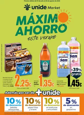 Catálogo Unide Market en Puebla de Alfindén | Máximo Ahorro UNIDE Market Canarias | 2025-07-31T00:00:00.000Z - 2025-08-20T00:00:00.000Z
