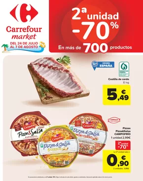 Catálogo Carrefour Market en Madrid | 2ªunidad -70% En más de 700 productos | 2025-07-24T00:00:00.000Z - 2025-08-07T00:00:00.000Z