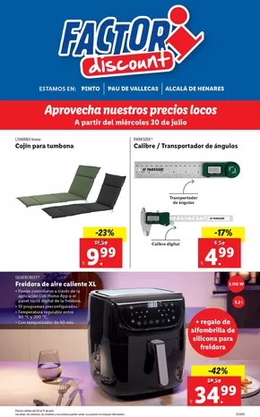 Factori discount - Ofertas válidas del 30/07 al 04/08