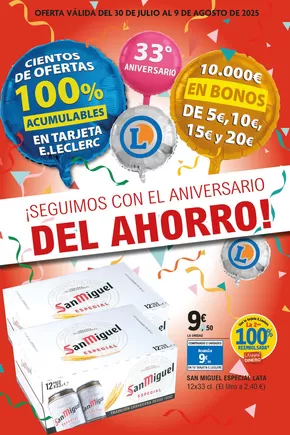 Catálogo E.Leclerc en Onda | Aniversario 2 | 2025-07-30T00:00:00.000Z - 2025-08-09T00:00:00.000Z