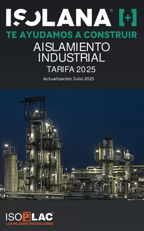 Catálogo Isolana en El Puerto De Santa María | AISLAMIENTO INDUSTRIAL – TARIFA ISOLANA 2025 | 2025-07-24T00:00:00.000Z - 2025-12-31T00:00:00.000Z