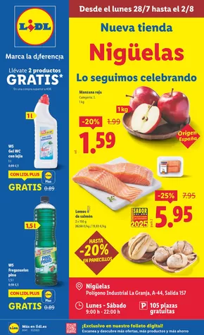 Catálogo Lidl | Nueva tienda | 2025-07-31T00:00:00.000Z - 2025-08-02T00:00:00.000Z