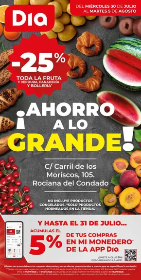 Catálogo Dia en Rociana del Condado | Ahorro a lo grande del 30/07 al 05/08 | 2025-07-30T00:00:00.000Z - 2025-08-05T00:00:00.000Z