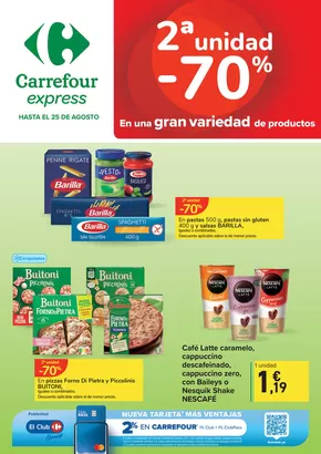 Catálogo Carrefour Express en Villanueva del Pardillo | 2a unitat -70% | 2025-07-25T00:00:00.000Z - 2025-08-25T00:00:00.000Z