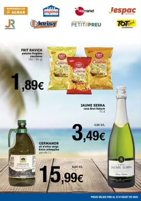 Preus valids fins al 23 d'agost de 2025