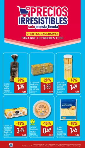 Catálogo ALDI en Antequera | ¡Precios irresistibles! | 2025-08-04T00:00:00.000Z - 2025-08-17T00:00:00.000Z