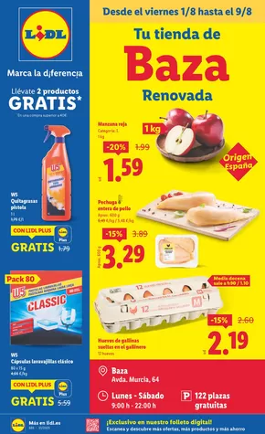 Catálogo Lidl | Tu tienda de Baza | 2025-08-01T00:00:00.000Z - 2025-08-09T00:00:00.000Z