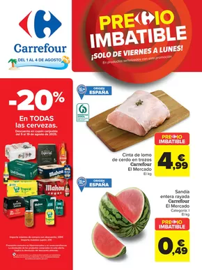Catálogo Carrefour en Las Palmas de Gran Canaria | PRECIO IMBATIBLE | 2025-08-01T00:00:00.000Z - 2025-08-04T00:00:00.000Z