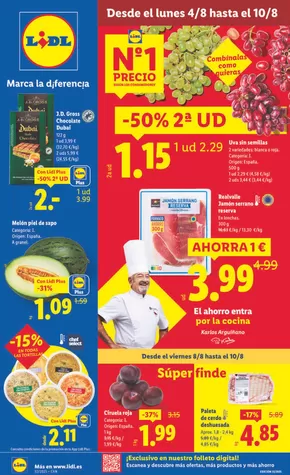 Catálogo Lidl en Ingenio | № 1 PRECIO - Ofertas válidas del 04/08 al 10/08 | 2025-08-04T00:00:00.000Z - 2025-08-10T00:00:00.000Z