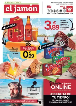 Precios válidos del 31 de julio al 27 de agosto de 2025