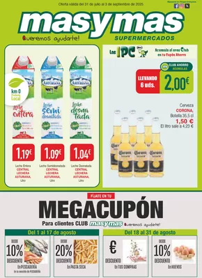 Catálogo Masymas en Ribadesella | Oferta válida del 31 de julio al 3 de septiembre de 2025  | 2025-07-31T00:00:00.000Z - 2025-09-03T00:00:00.000Z