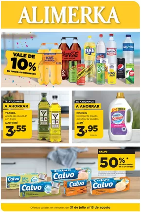 Ofertas válidas en Asturias del 31 de julio al 13 de agosto