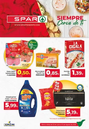 Catálogo Spar Tenerife en Torrefarrera | Oferta válida del 31 de Julio al 13 de Agosto de 2025 | 2025-07-31T00:00:00.000Z - 2025-08-13T00:00:00.000Z