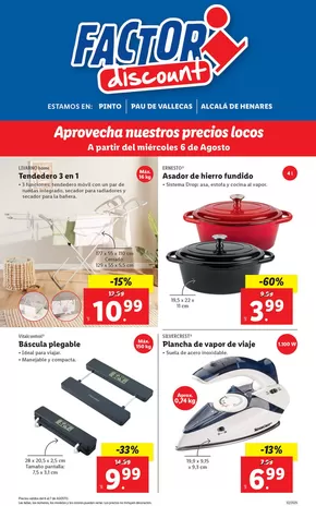 Factori discount - Ofertas válidas del 06/08 al 11/08