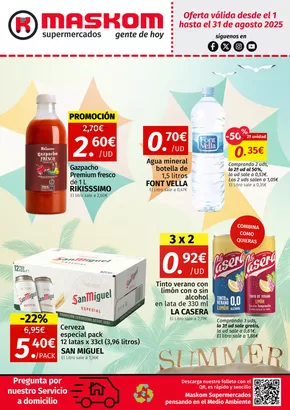 Oferta válida desde el 1 hasta el 31 de agosto 2025