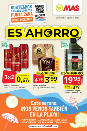 Catálogo Supermercados MAS en Sevilla | Es ahorro | 2025-08-01T00:00:00.000Z - 2025-08-28T00:00:00.000Z