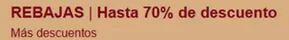 Hasta 70% de descuento
