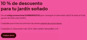 Catálogo eBay en Ondarroa | 10 % de descuento para tu jardín soñado | 2025-08-01T00:00:00.000Z - 2025-08-13T00:00:00.000Z