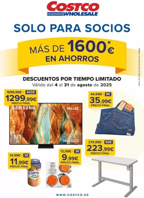 Catálogo Costco | Descuentos Por Tiempo Limitado | 2025-08-04T00:00:00.000Z - 2025-08-31T00:00:00.000Z