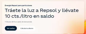 Tráete la luz a Repsol y llévate 10 cts./litro en saldo