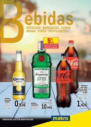 Catálogo Makro en San Cristobal de la Laguna (Tenerife) | Bebidas Especial Verano Canarias | 2025-08-05T00:00:00.000Z - 2025-08-31T00:00:00.000Z