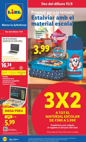 Catálogo Lidl en Gava | ¡Bazar Lidl! Ofertas válidas 11/08 al 17/08 | 2025-08-11T00:00:00.000Z - 2025-08-17T00:00:00.000Z