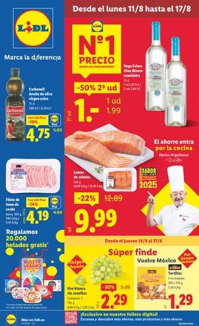 Catálogo Lidl en Ceuta | № 1 PRECIO - Ofertas válidas del 11/08 al 17/08 | 2025-08-11T00:00:00.000Z - 2025-08-17T00:00:00.000Z
