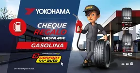 Con Neumáticos Yokohama Consigue Hasta 40€ en Cheque Carburante