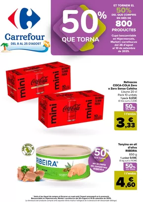 Catálogo Carrefour en Girona | 2ªUD. AL -50% | 2025-08-08T00:00:00.000Z - 2025-08-25T00:00:00.000Z