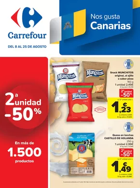 Catálogo Carrefour en Las Palmas de Gran Canaria | 2ªUD. AL -50%  | 2025-08-08T00:00:00.000Z - 2025-08-25T00:00:00.000Z