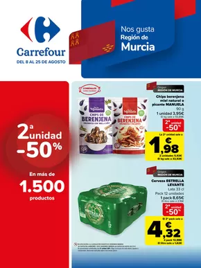 Catálogo Carrefour en Murcia | 2ªUD. AL -50%  | 2025-08-08T00:00:00.000Z - 2025-08-25T00:00:00.000Z