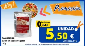 Catálogo Cash Jesuman en Breña Baja | Atún en aceite vegetal Tamarindo de 1kg por solo 5,50€  | 2025-08-07T00:00:00.000Z - 2025-08-13T00:00:00.000Z