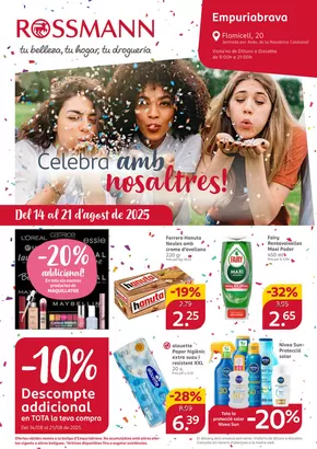 Catálogo Rossmann en Santa Pola | Celebra amb nosaltres! | 2025-08-14T00:00:00.000Z - 2025-08-21T00:00:00.000Z