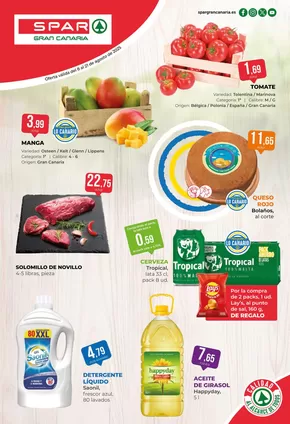 Catálogo SPAR Gran Canaria en Las Palmas de Gran Canaria | Catálogo Spar Gran Canaria | 2025-08-08T00:00:00.000Z - 2025-08-21T00:00:00.000Z