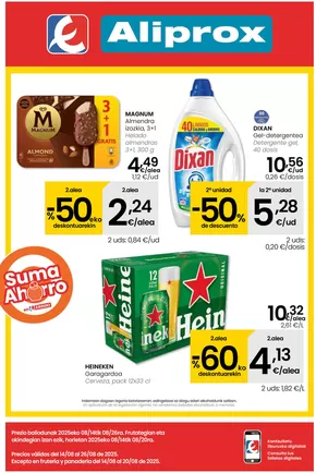 Catálogo Eroski en Donostia-San Sebastián | AUKERA OFERTA Aliprox | 2025-08-14T00:00:00.000Z - 2025-08-27T00:00:00.000Z