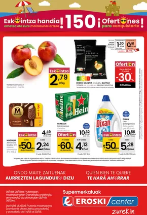 Catálogo Eroski en Aretxabaleta | ESKAINTZA handia! EROSKI CENTER | 2025-08-14T00:00:00.000Z - 2025-08-27T00:00:00.000Z